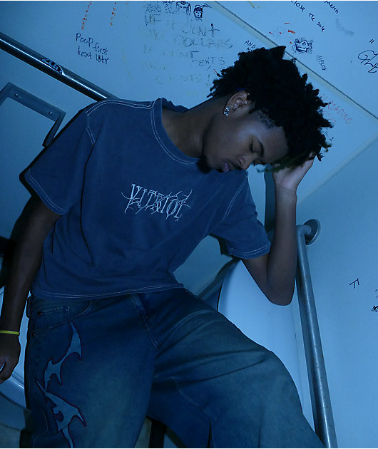 Vitriol Freak Boy Grey Wash T=Shirt