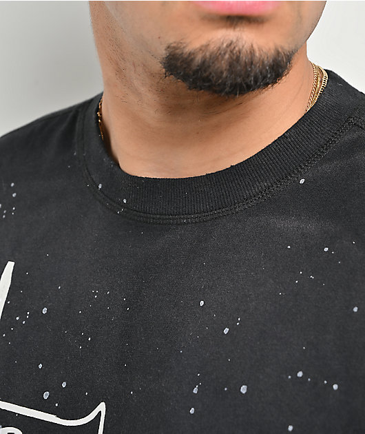 Vitriol From Ash Black Wash Long Sleeve T-Shirt