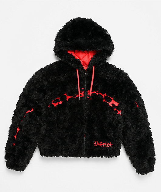Vitriol Furget Me Not Black Crop Zip Jacket | Zumiez