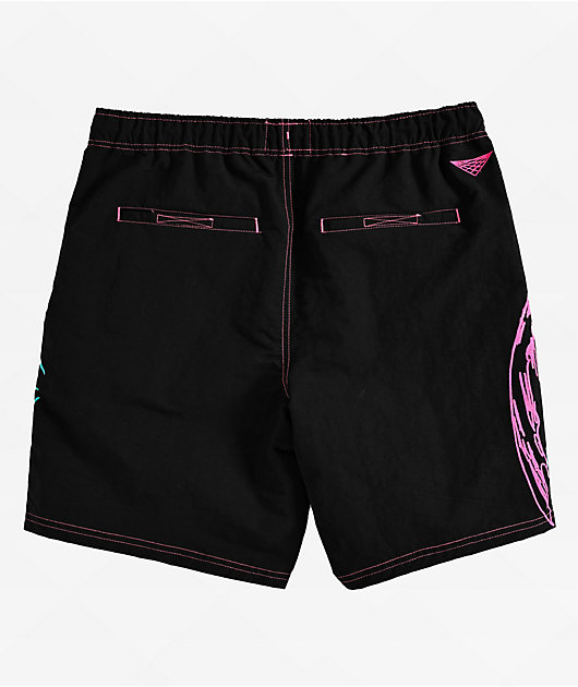 Vitriol Fusion Black, Pink & Blue Board Shorts | Zumiez