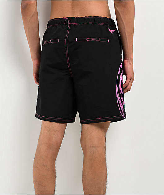 Vitriol Fusion Black, Pink & Blue Board Shorts | Zumiez