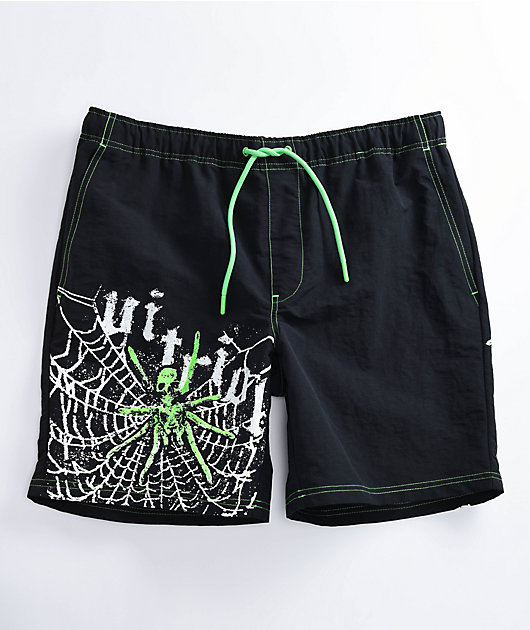 Green and black shorts online