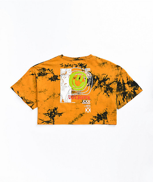 Vitriol Georgia Smile camiseta corta tie dye naranja