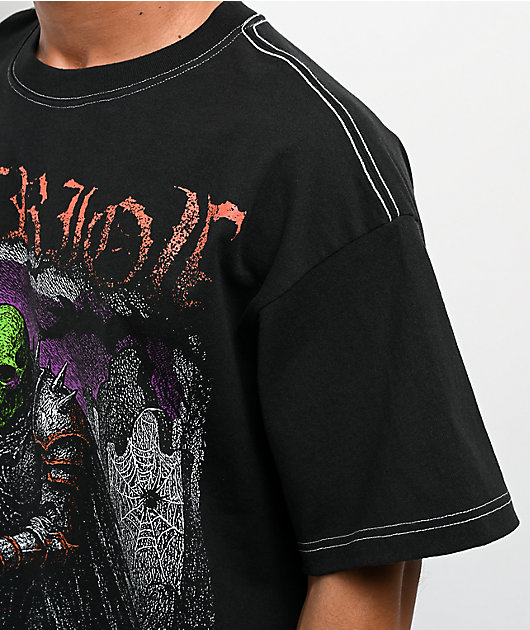Vitriol Ghoulish Creatures Black Boxy T-Shirt