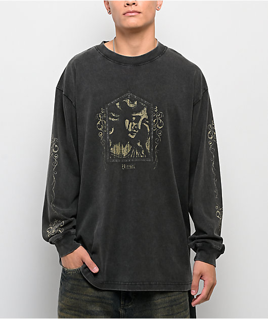 Vitriol Gothic Frame Vintage Black Long Sleeve T-Shirt | Zumiez