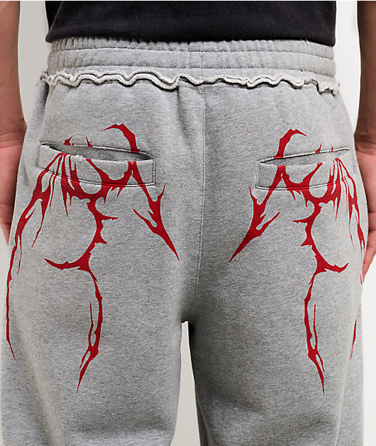 Vitriol Harrow Haunt Grey Baggy Sweatpants