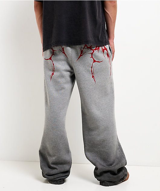 Vitriol Harrow Haunt Grey Baggy Sweatpants