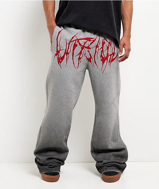 Vitriol Harrow Haunt Grey Baggy Sweatpants