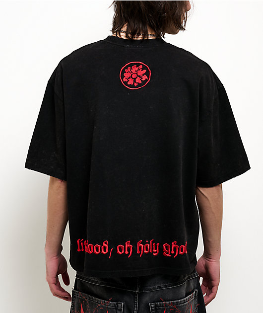 Vitriol Holy Ghost Black Wash Boxy T-Shirt | Zumiez