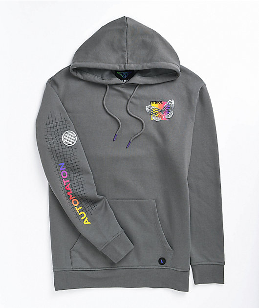 Vitriol Jamison Butterfly Grey Hoodie