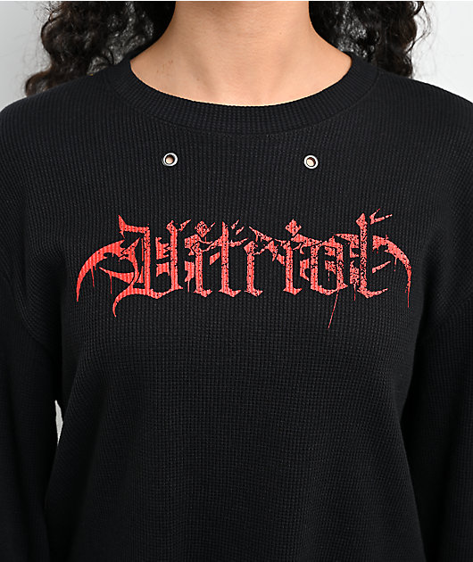Vitriol Jasper Black Thermal Long Sleeve T-Shirt