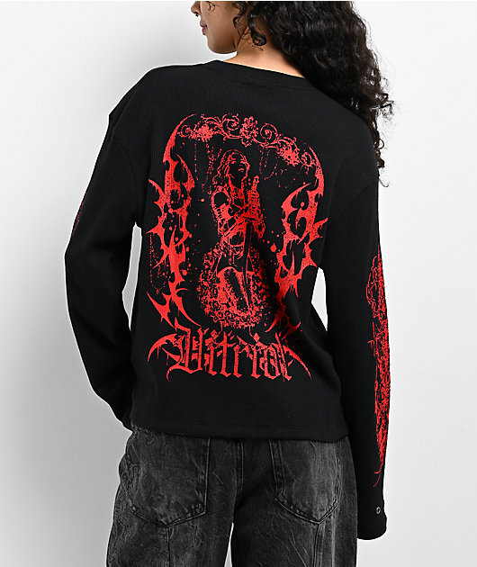 Vitriol Jasper Black Thermal Long Sleeve T-Shirt