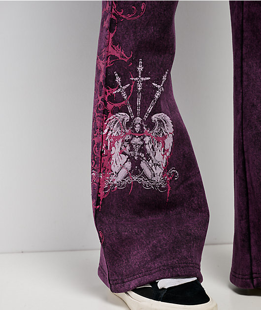 Vitriol Karli Shadow Purple Wash Sweatpants