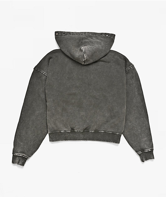 Vitriol Kids Death Grip Black Wash Zip Hoodie