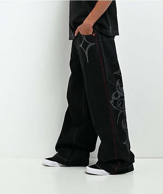 Vitriol Kids Monster Noise Black Wide Leg Jeans