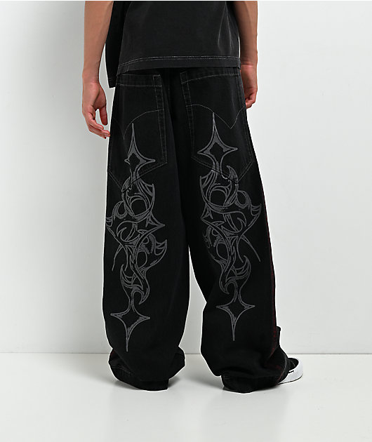 Vitriol Kids Monster Noise Black Wide Leg Jeans