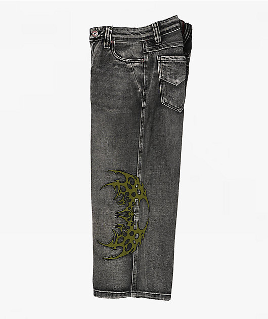 Vitriol Kids Void Infect Black Wash Ultra Wide Jeans