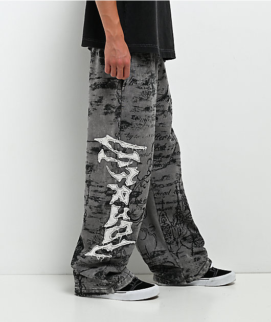Vitriol Kids Void Scrolls Grey Sweatpants