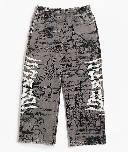 Vitriol Kids Void Scrolls Grey Sweatpants