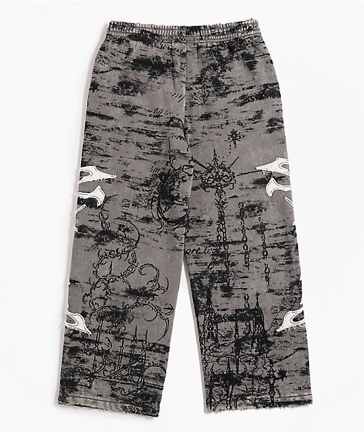 Vitriol Kids Void Scrolls Grey Sweatpants