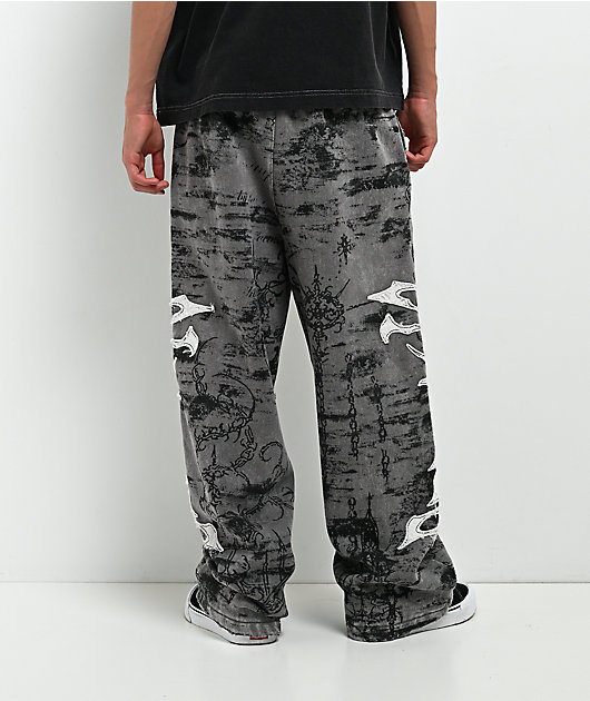 Vitriol Kids Void Scrolls Grey Sweatpants