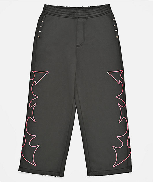 Vitriol Kids Void Stud Charcoal Sweatpants
