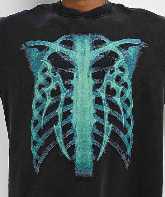 Vitriol Lead Vest Black Wash Boxy T-Shirt