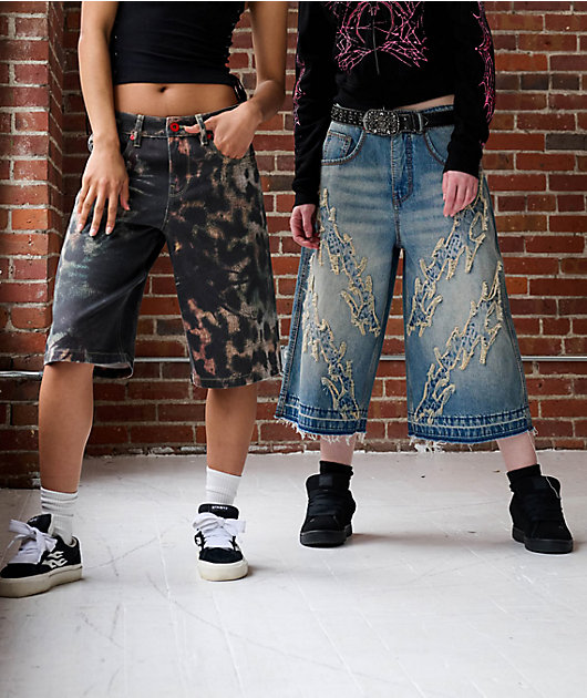 Vitriol Lena Ultra Baggy Denim Shorts