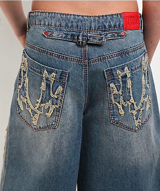 Vitriol Lena Ultra Baggy Denim Shorts