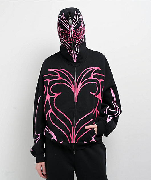 【FEPL】Rex Two way Zip-Up Hoodie HOODED SWEATSHIRT WITH ZIP - Burgundy | ZARA Canada