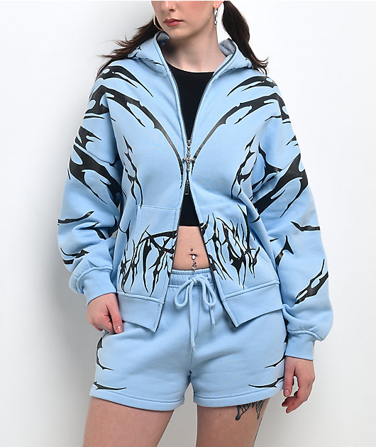 Vitriol Lenexa Blue Body Bag Zip Hoodie | Zumiez