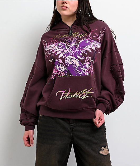 Vitriol Lenexa Dark Purple Zip Hoodie | Zumiez