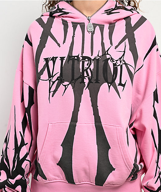 専用 punkandyo zip hoodie pink Zira Athletic Logo Zip-Up Hoodie - Pink - Bench