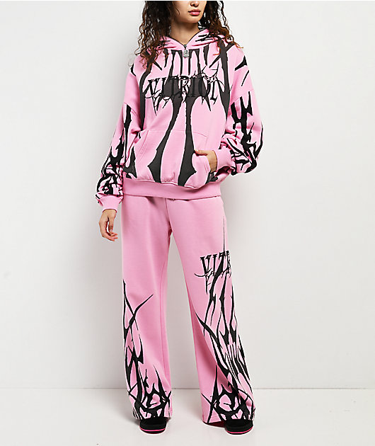 Vitriol Lenexa Pink Zip Hoodie