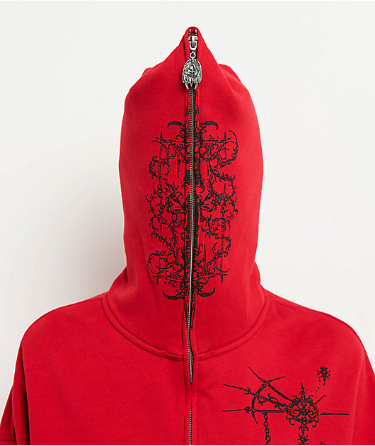 Vitriol Lenexa Red Zip Hoodie