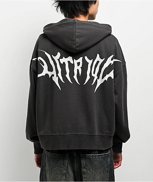 Vitriol Lightning Black Wash Zip Hoodie | Zumiez