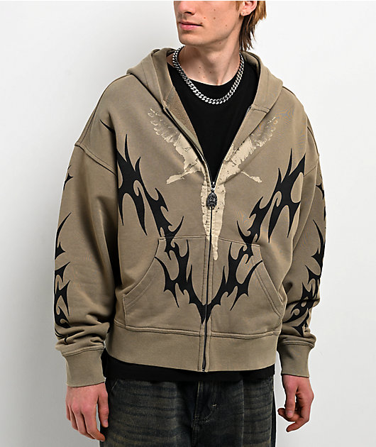 Vitriol Lightning Green Zip Hoodie