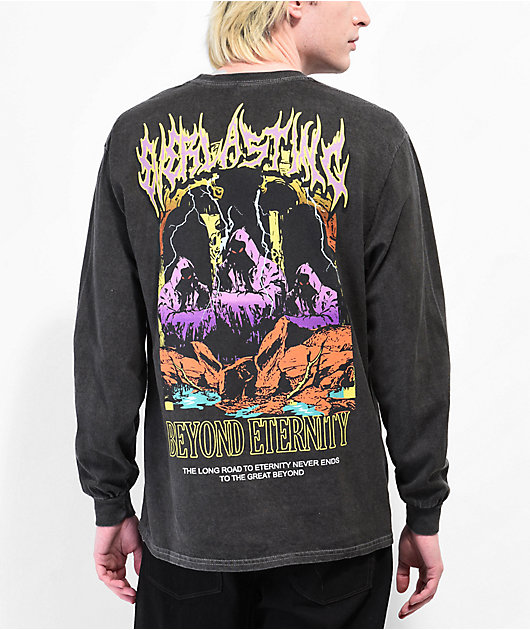 Vitriol Live Forever Black Wash Long Sleeve T-Shirt | Zumiez