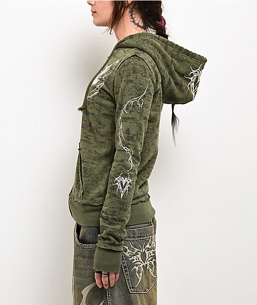 Vitriol Logan Green Zip Hoodie