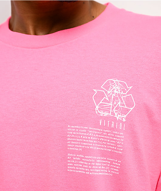 Vitriol Machines Neon Pink T-Shirt