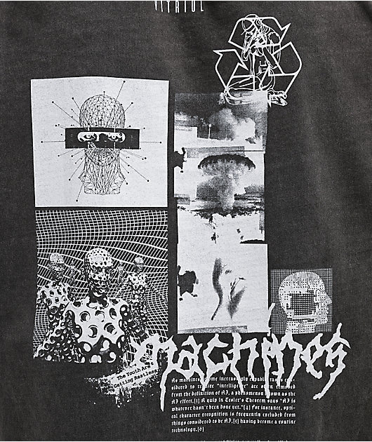 Vitriol Machines Vintage Grey T-Shirt