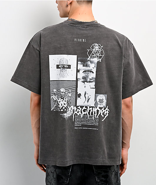 Vitriol Machines Vintage Grey T-Shirt