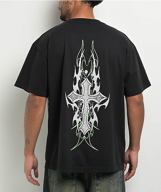[Clove]★ Form Graphic T-shirt Vitriol Set Free Black Long Sleeve T-Shirt | Zumiez