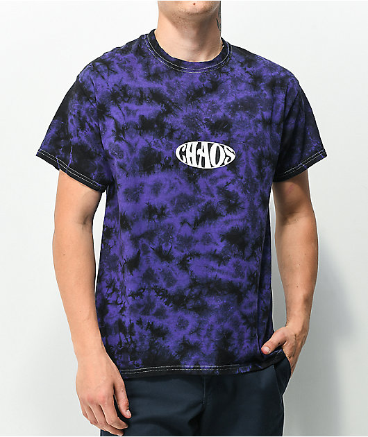 Vitriol Mayhem Camiseta negra y violeta Tie Dye