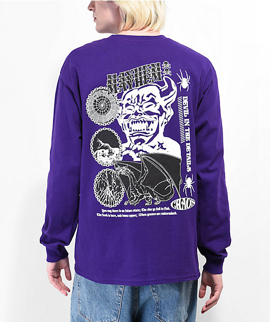 Vitriol Mayhem Purple Long Sleeve T-Shirt | Zumiez