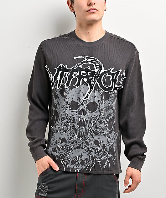Vitriol Migraine Charcoal Thermal Long Sleeve T-Shirt