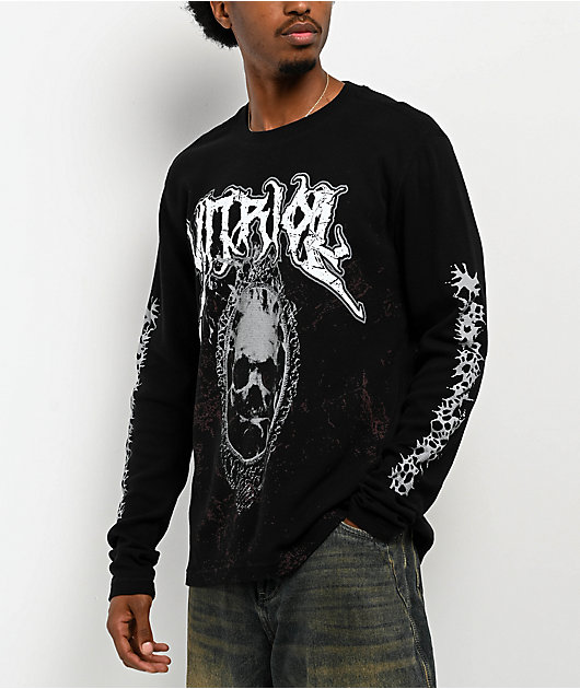 Vitriol Mirror Mirror Black Thermal Long Sleeve T-Shirt | Zumiez