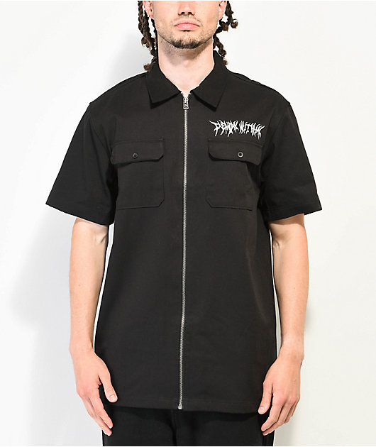 Vitriol Misery camiseta tejida en blanco y negro