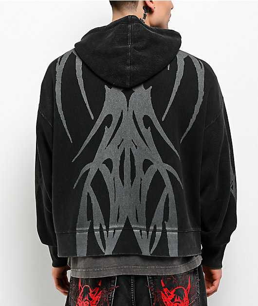 Vitriol Mocking Bird Black Wash Zip Hoodie | Zumiez