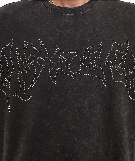 Vitriol Nail Head Black Wash Boxy T-Shirt